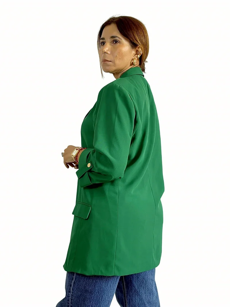 Blazer Fruncido Verde — foto 2