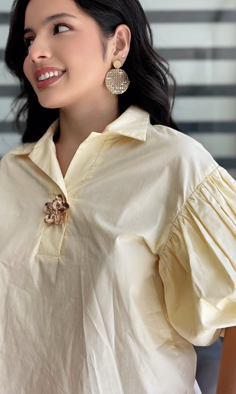 Blusa Corta Abullonada — foto 3