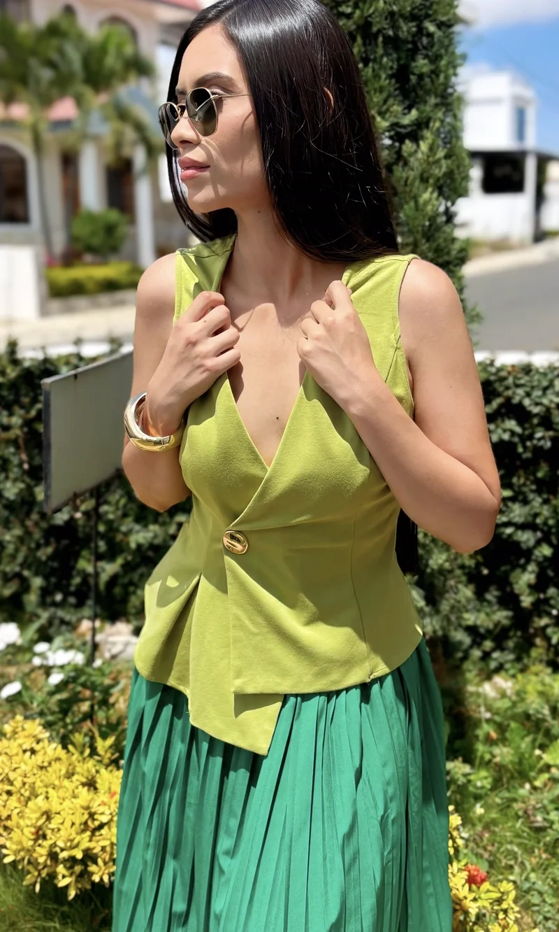 Blusa Cruzada Botón — foto 1