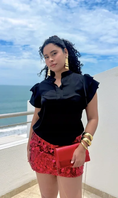 Blusa Mao Volantes