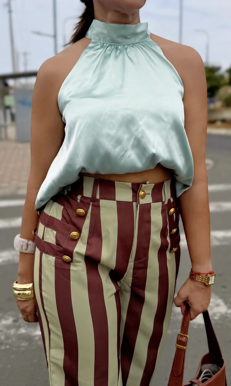 Blusa Halter Satinada — foto 2