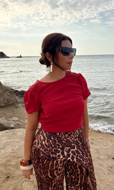 Blusa Manga Abullonada