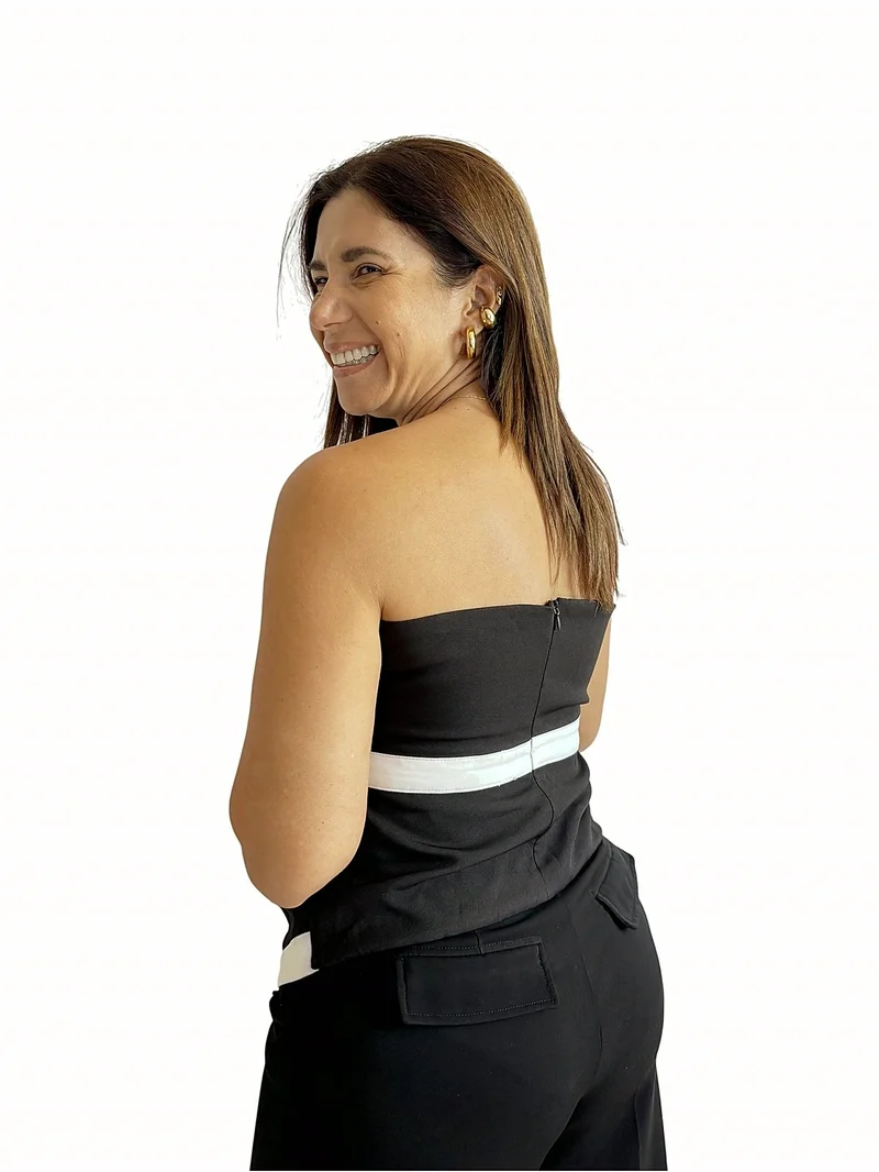Blusa Strapless Lazo — foto 2