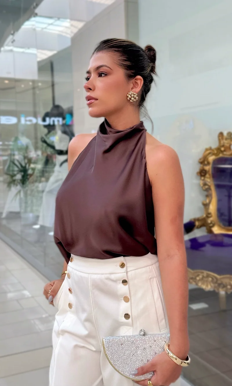 Blusa Satén Lazo — foto 1