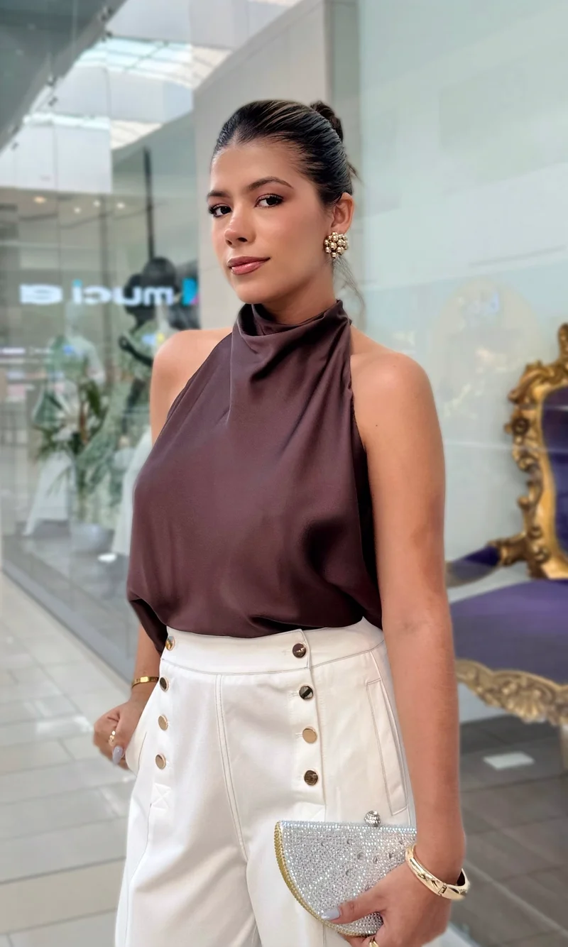Blusa Satén Lazo — foto 2