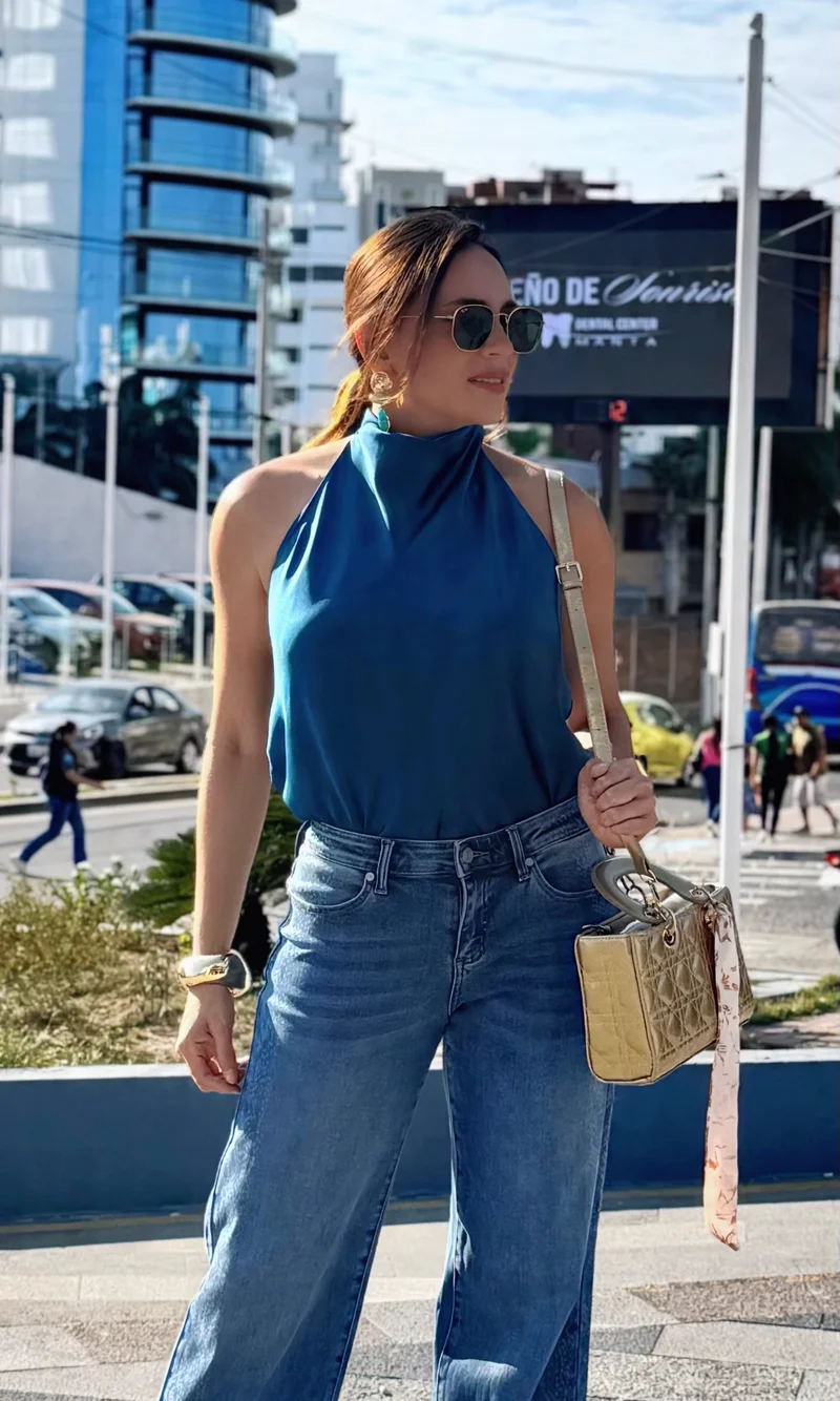 Blusa Satén Lazo — foto 3