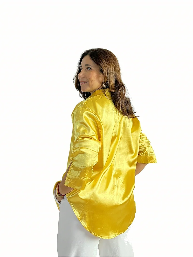 Camisa Satinada Oversize — foto 7