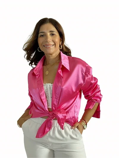 Camisa Satinada Oversize