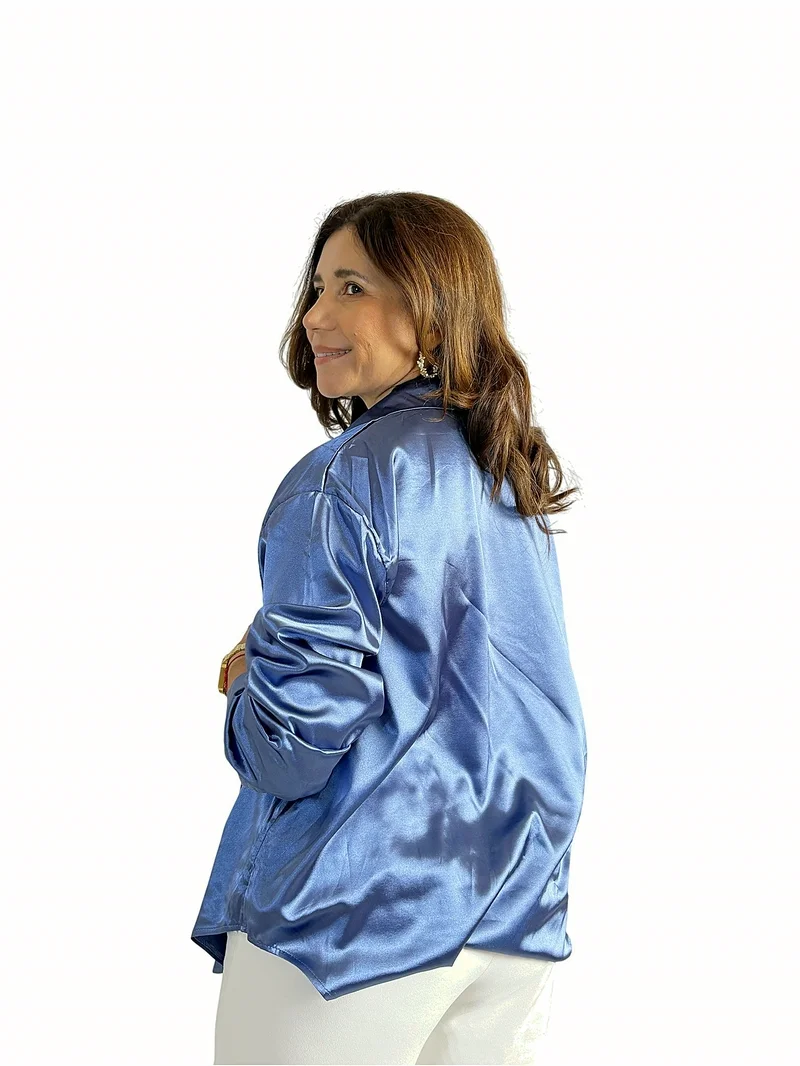 Camisa Satinada Oversize — foto 15