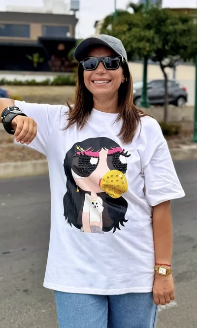 Camiseta Estampada Oversize