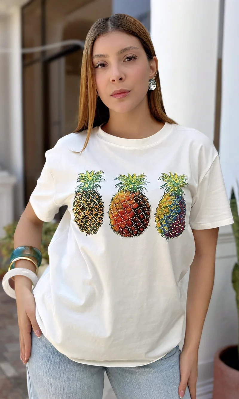 Camiseta Piñas Lentejuelas — foto 1
