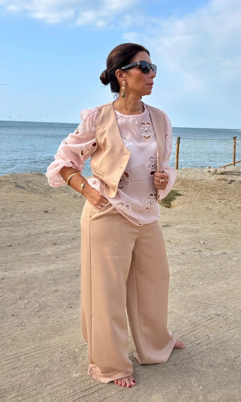 Conjunto Chaleco Palazzo — foto 3