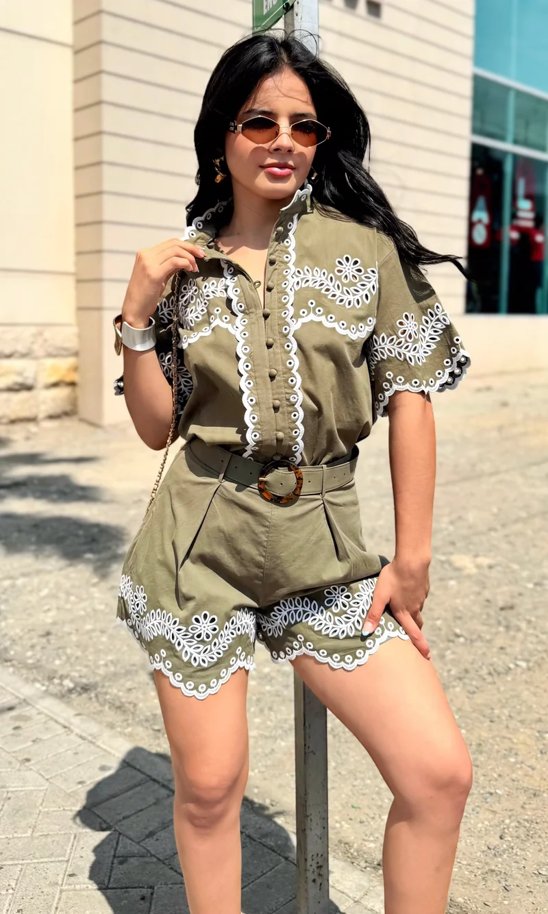 Conjunto Short Bordado — foto 1