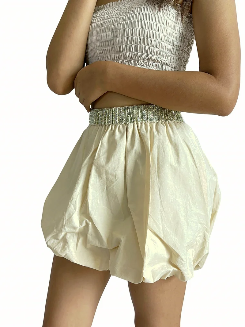 Falda Globo Beige — foto 2