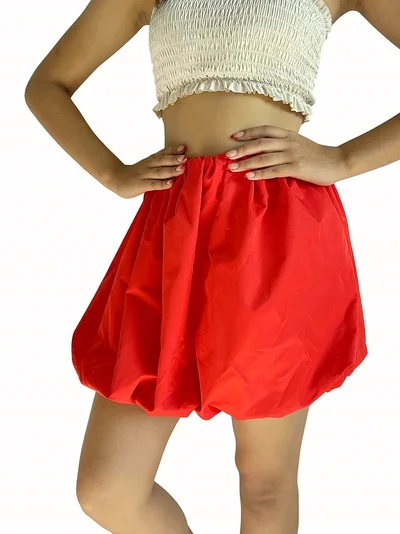 Falda Globo Roja