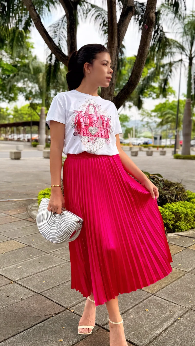 Falda Midi Plisada — foto 1