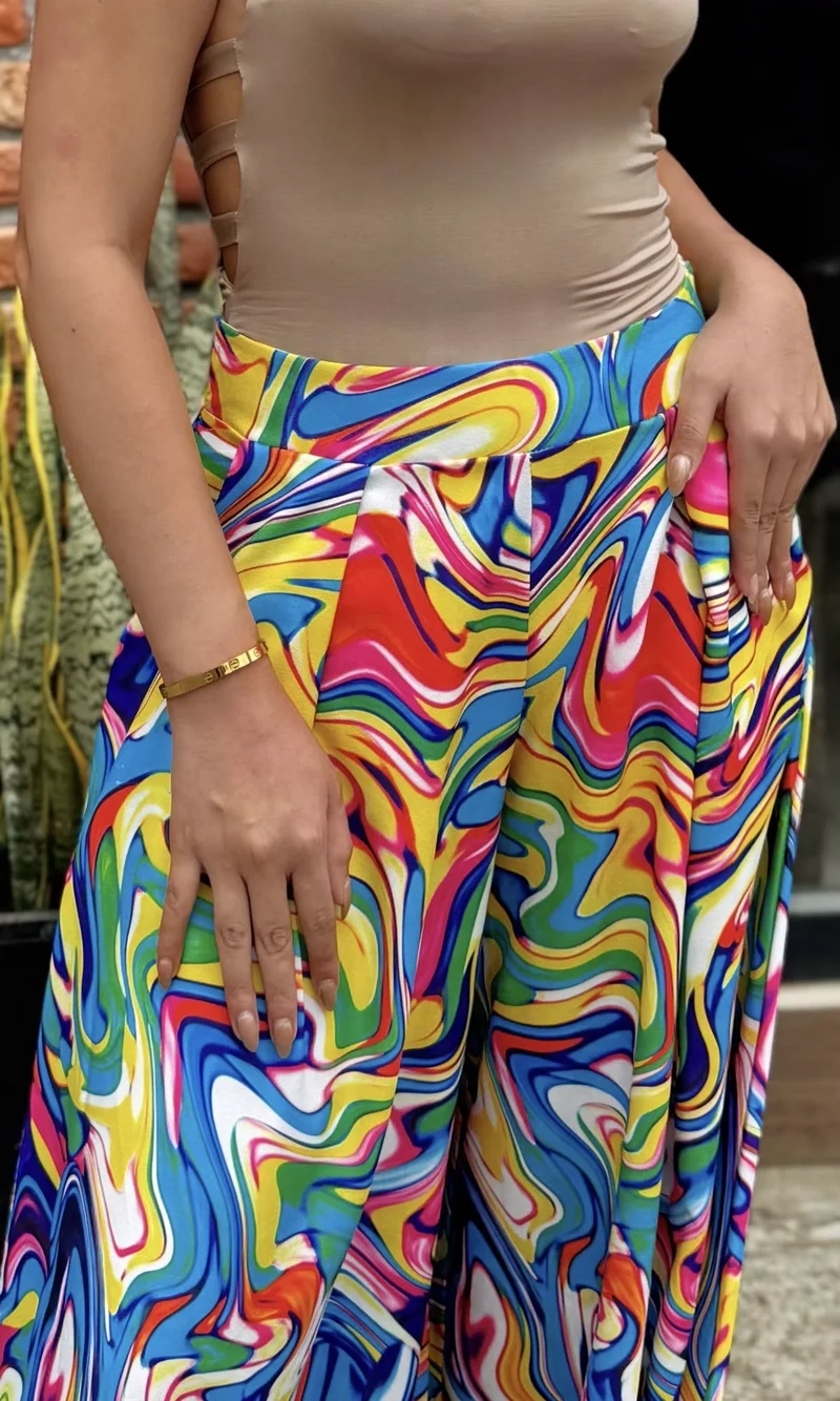 Pantalón Estampado Multicolor — foto 2