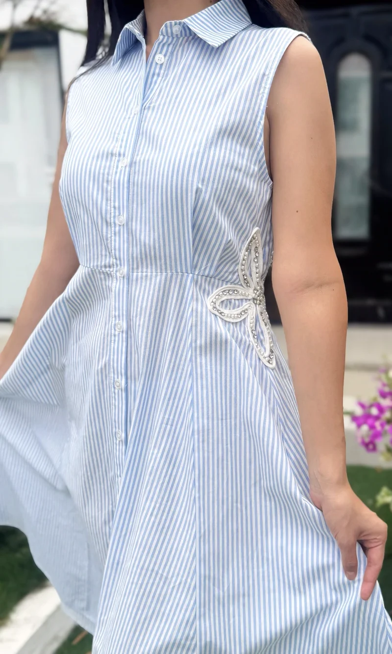Vestido Midi Rayas — foto 3