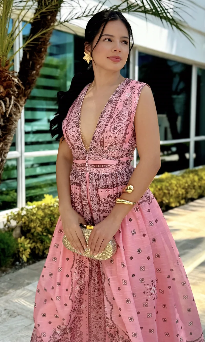 Vestido Largo Estampado — foto 3