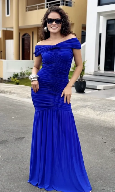 Vestido Fruncido Sirena