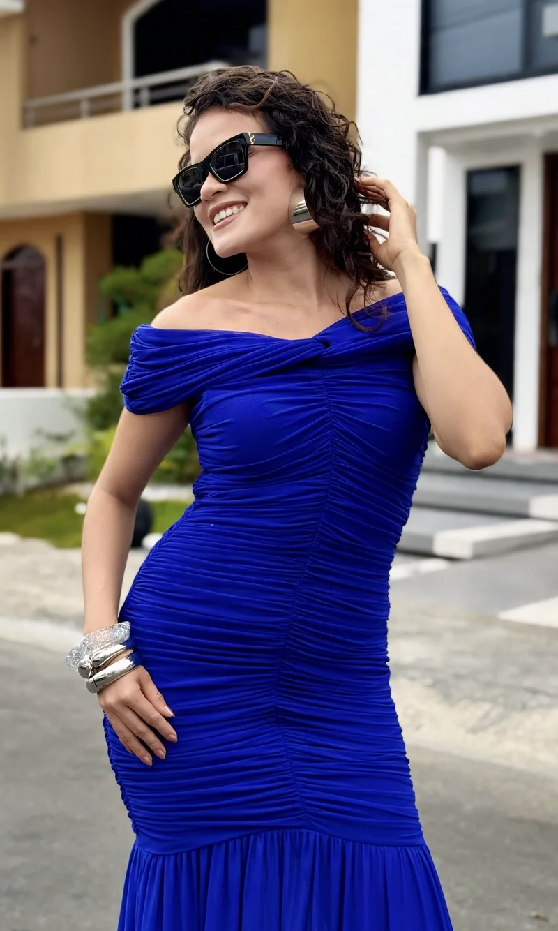 Vestido Fruncido Sirena — foto 3
