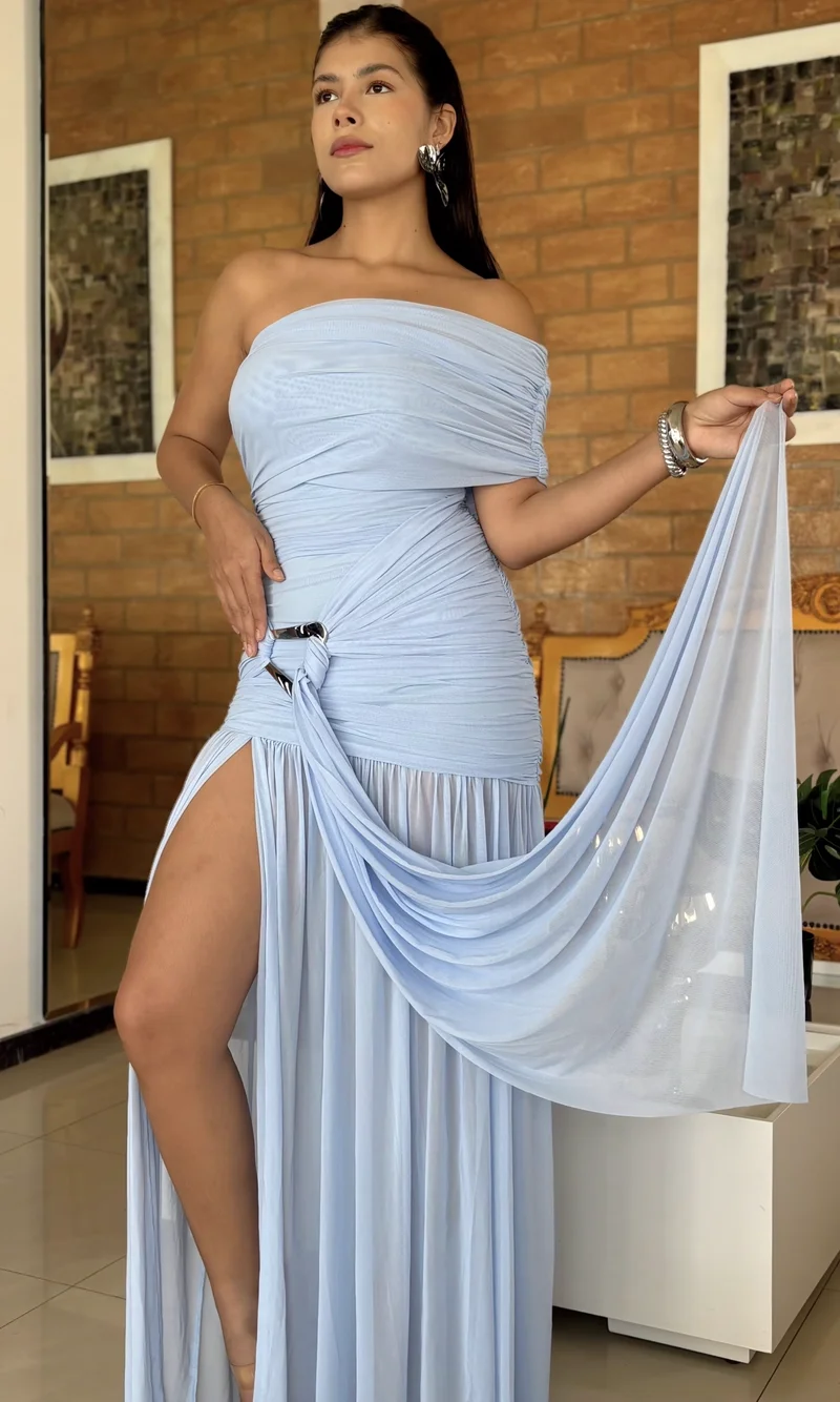 Vestido Largo Abertura — foto 3