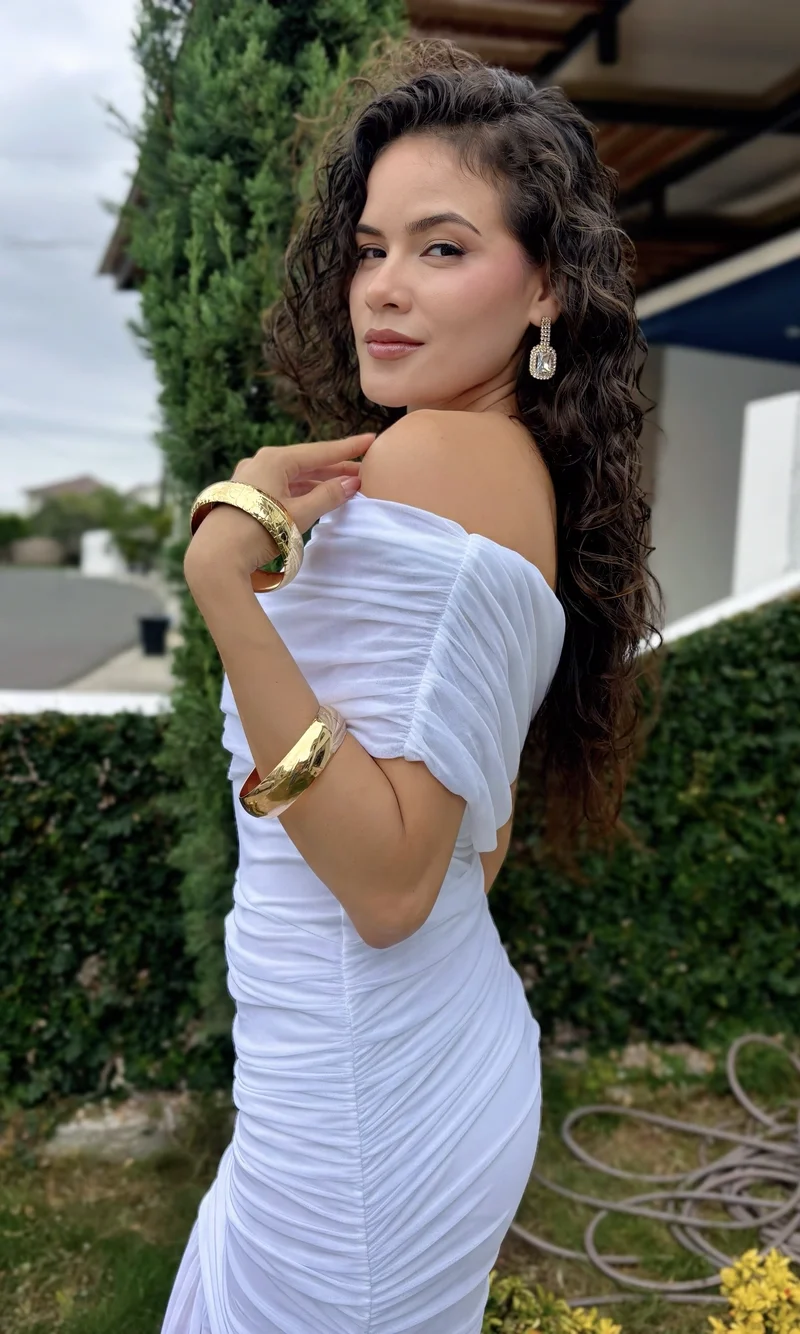 Vestido Largo Drapeado — foto 2