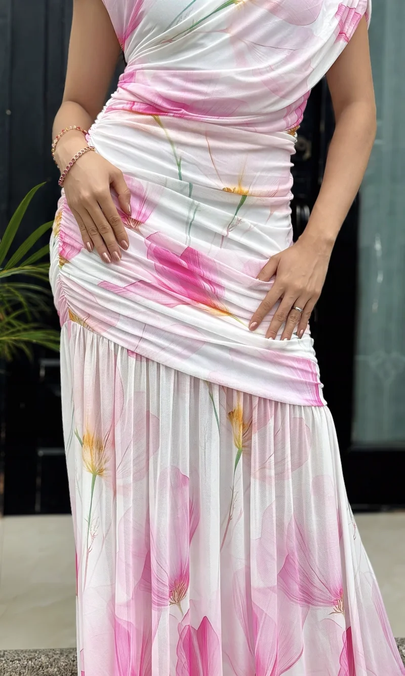 Vestido Largo Fruncido — foto 2