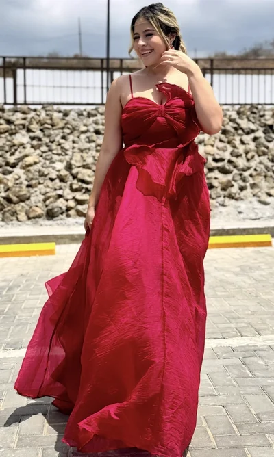 Vestido Largo Lazo