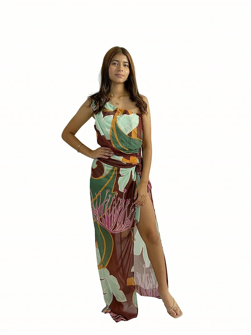 Vestido Largo Tropical — foto 1