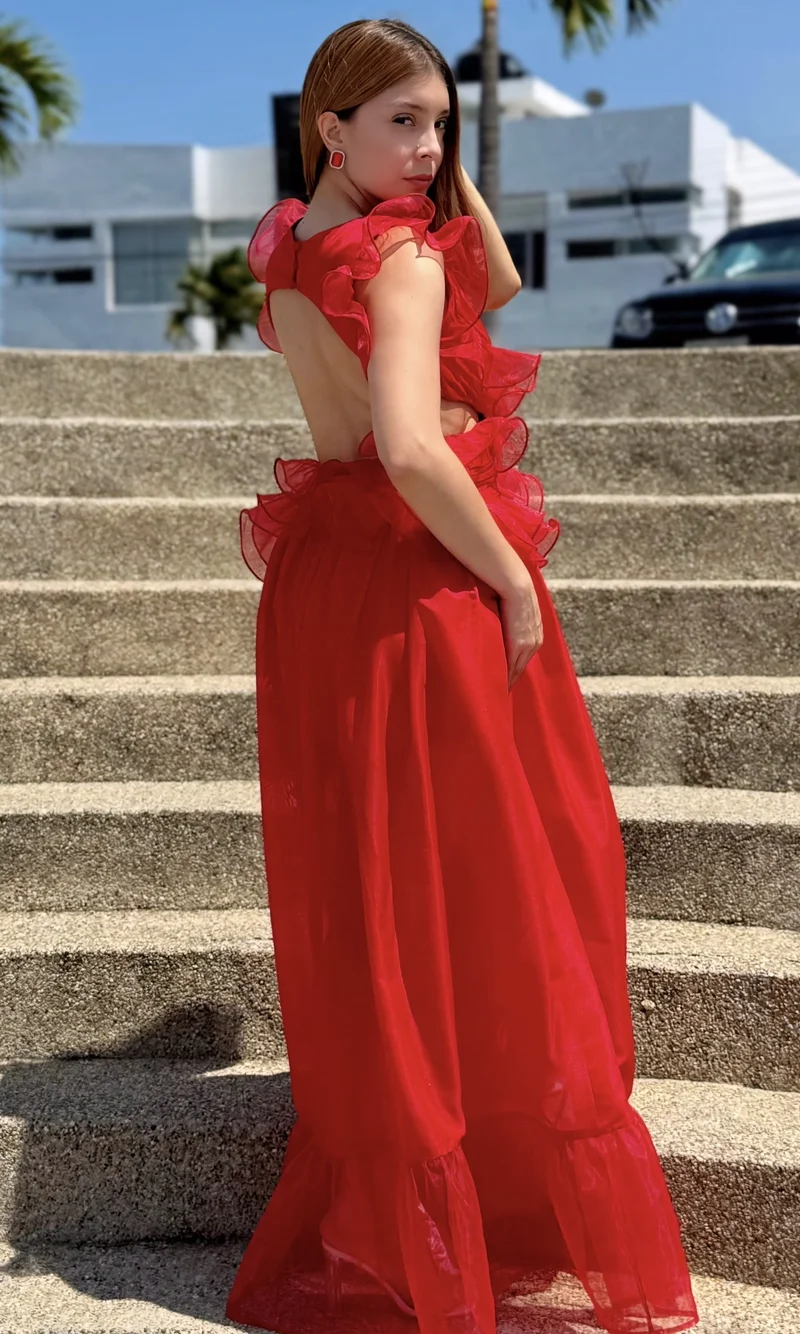 Vestido Largo Volantes — foto 2