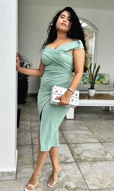 Vestido Midi Bardot