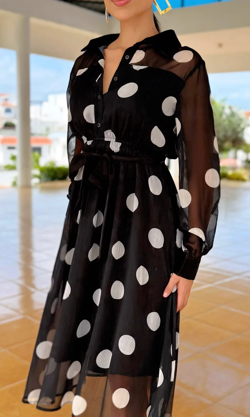 Vestido Midi Lunares — foto 4