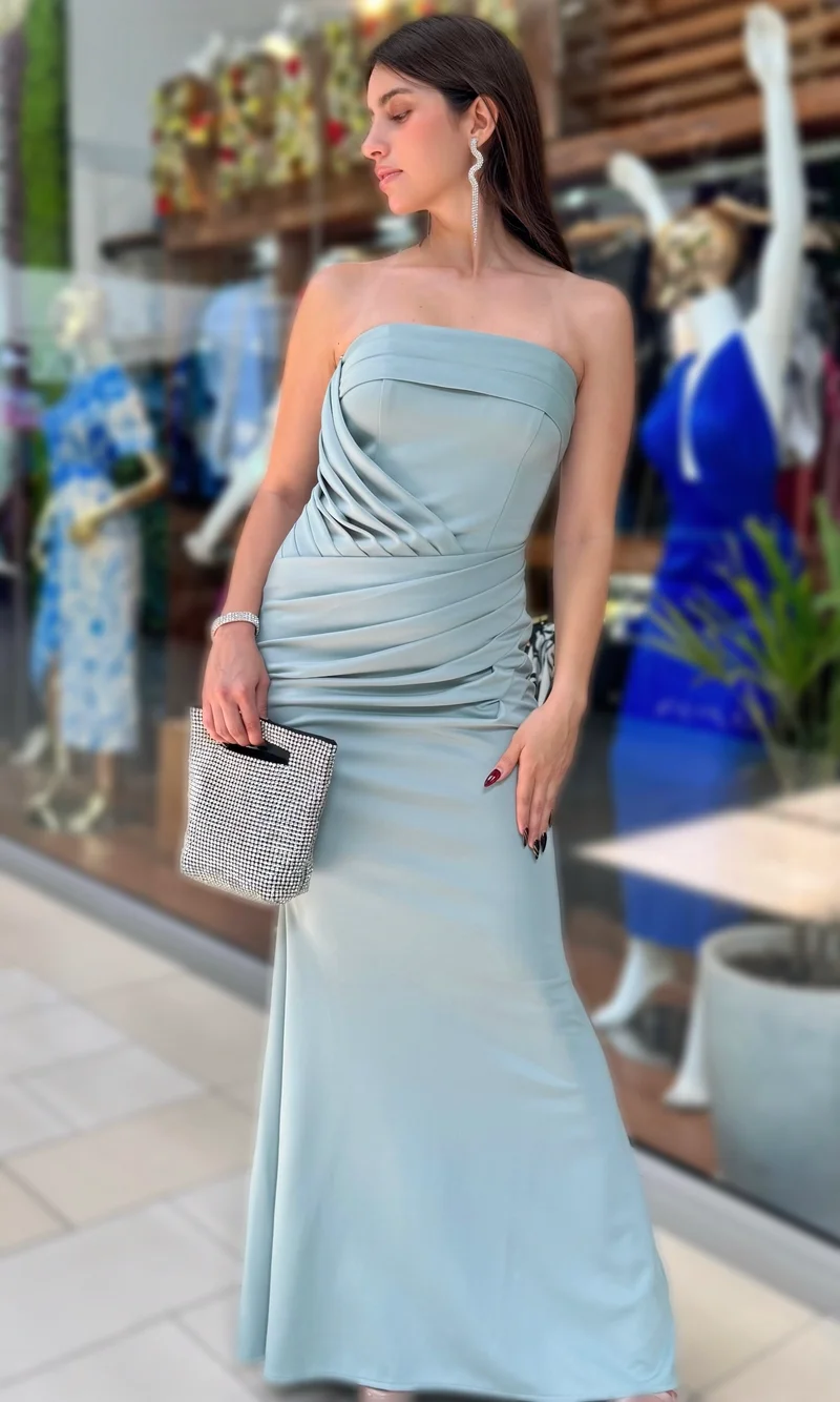 Vestido Largo Sirena Verde — foto 1