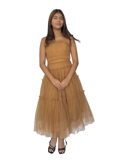 Vestido Tul Plisado